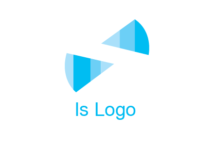 negative space letter S logo