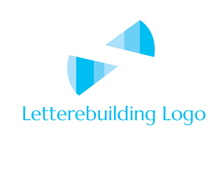 negative space letter S logo