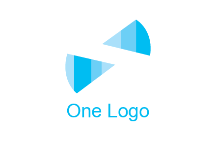 negative space letter S logo