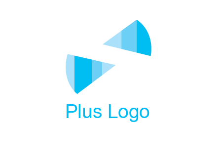 negative space letter S logo