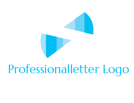 negative space letter S logo