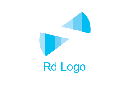 negative space letter S logo