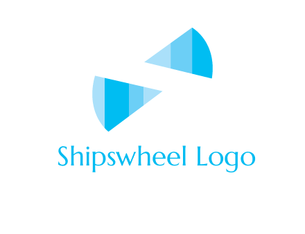 negative space letter S logo