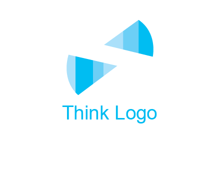 negative space letter S logo