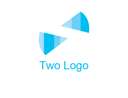 negative space letter S logo