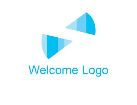 negative space letter S logo