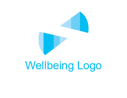 negative space letter S logo