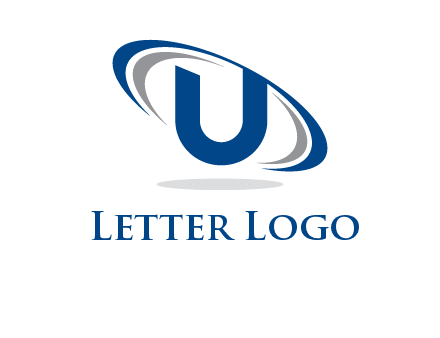 swooshes over letter U logo