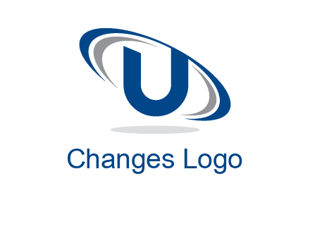 swooshes over letter U logo