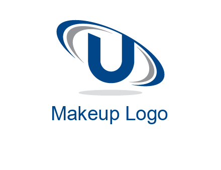 swooshes over letter U logo