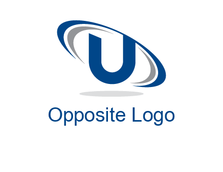 swooshes over letter U logo