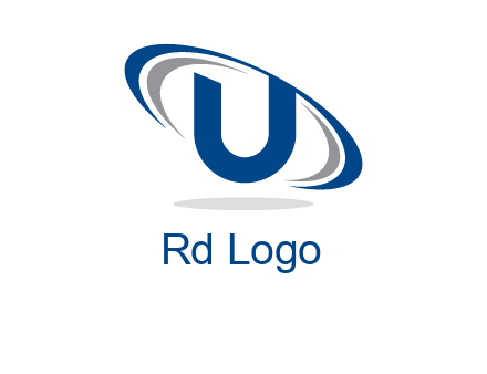 swooshes over letter U logo