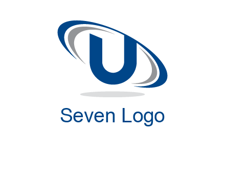 swooshes over letter U logo
