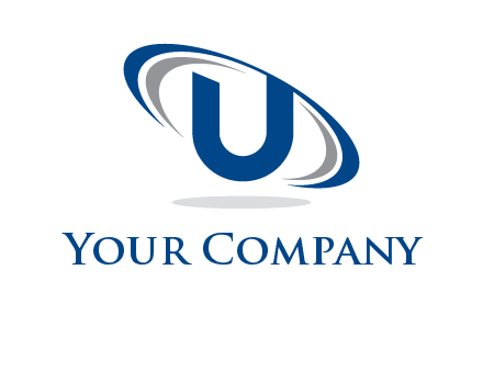 swooshes over letter U logo