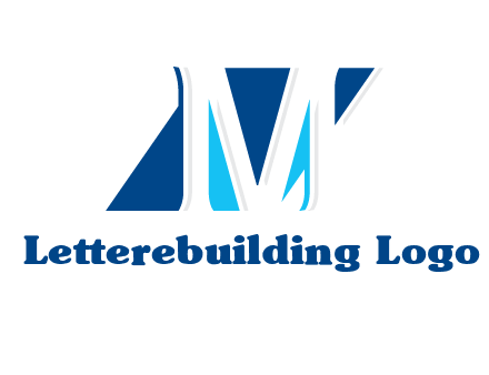 rhombus and letter M logo