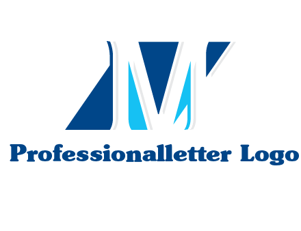 rhombus and letter M logo