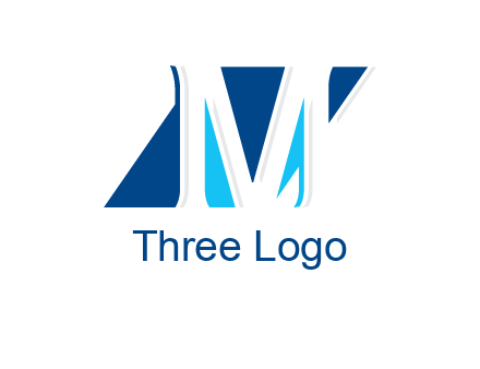 rhombus and letter M logo