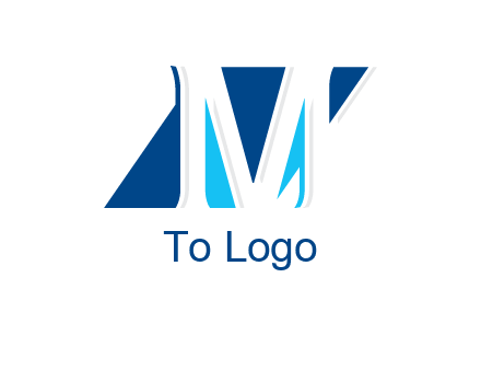 rhombus and letter M logo