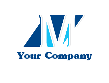 rhombus and letter M logo