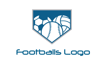 balls inside shield logo