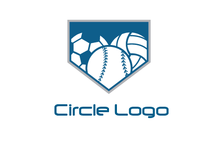 balls inside shield logo