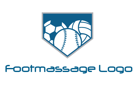 balls inside shield logo