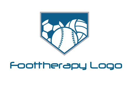balls inside shield logo