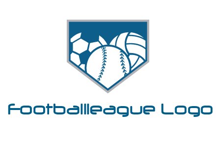 balls inside shield logo