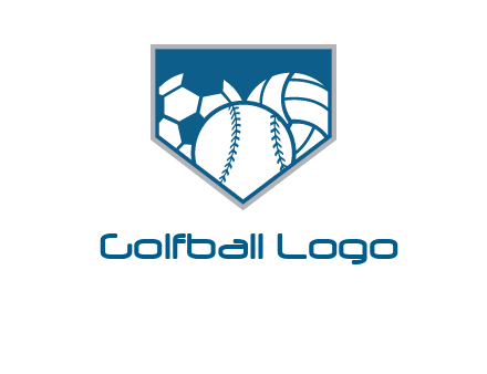 balls inside shield logo