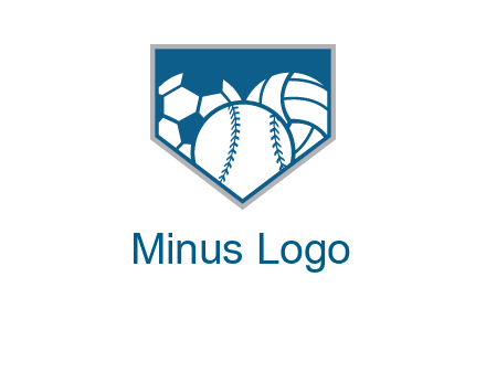 balls inside shield logo