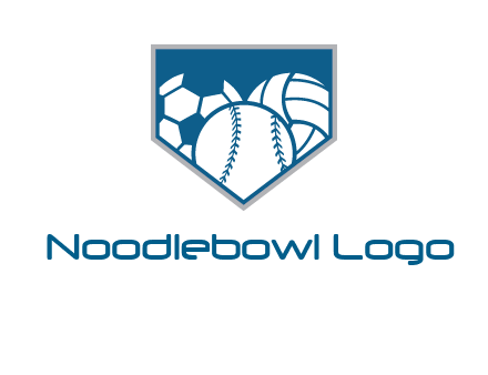 balls inside shield logo