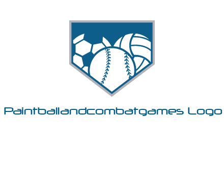 balls inside shield logo