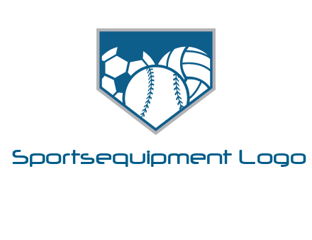 balls inside shield logo