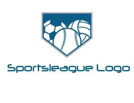 balls inside shield logo