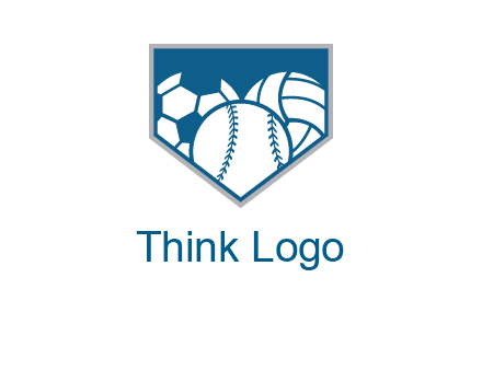 balls inside shield logo