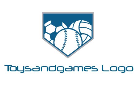 balls inside shield logo