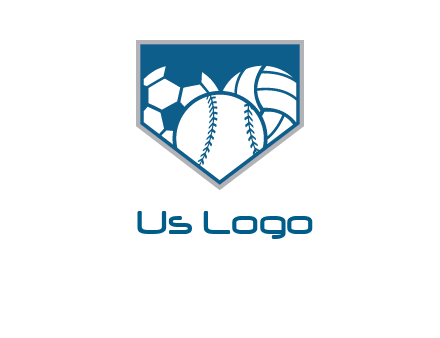 balls inside shield logo