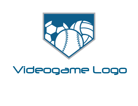 balls inside shield logo