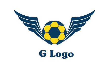 soccer ball with wings logo