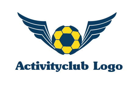 soccer ball with wings logo
