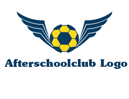soccer ball with wings logo