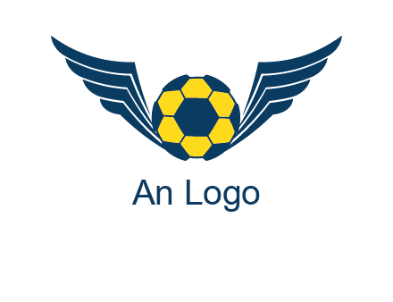 soccer ball with wings logo