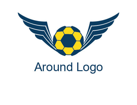 soccer ball with wings logo