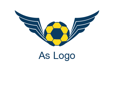 soccer ball with wings logo