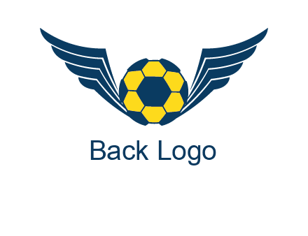 soccer ball with wings logo