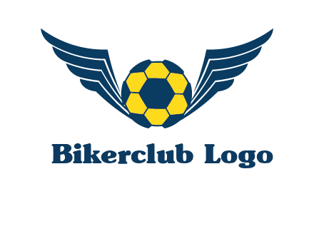 soccer ball with wings logo