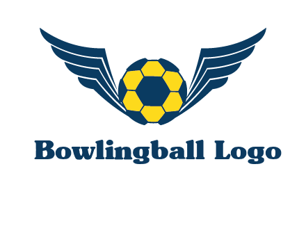 soccer ball with wings logo