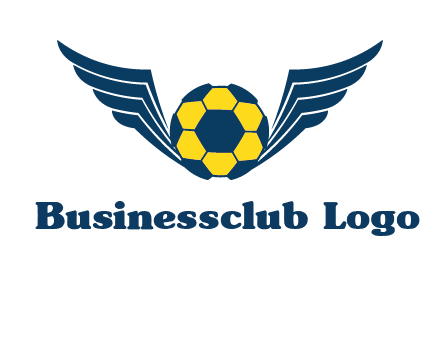 soccer ball with wings logo