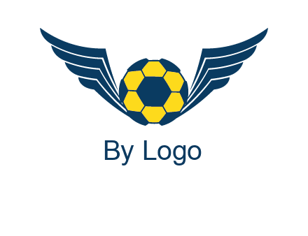 soccer ball with wings logo