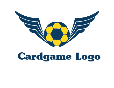 soccer ball with wings logo